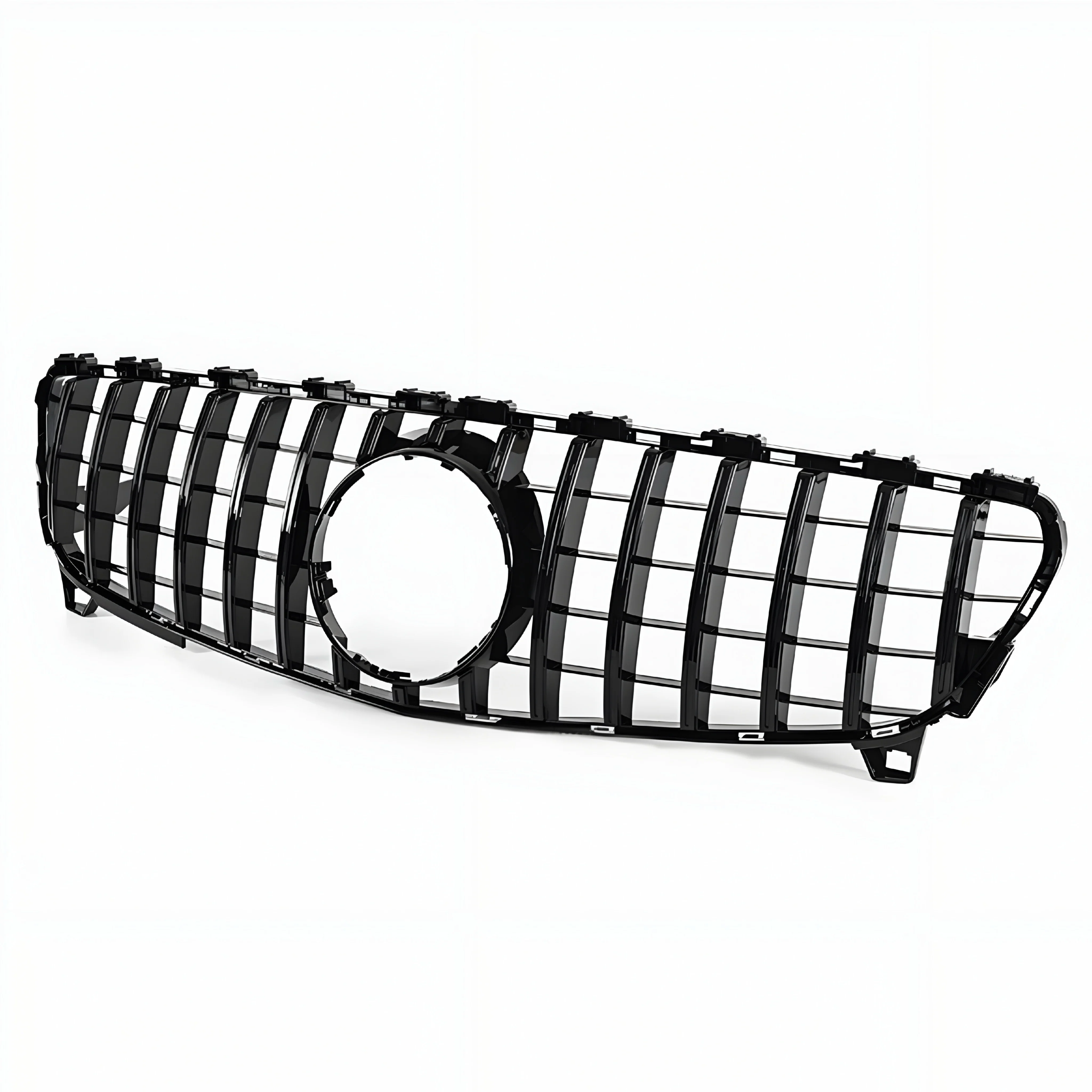 Mercedes A-Class W176 Gloss Black Panamericana Front Grille: 2015-18 Facelift - Image 3
