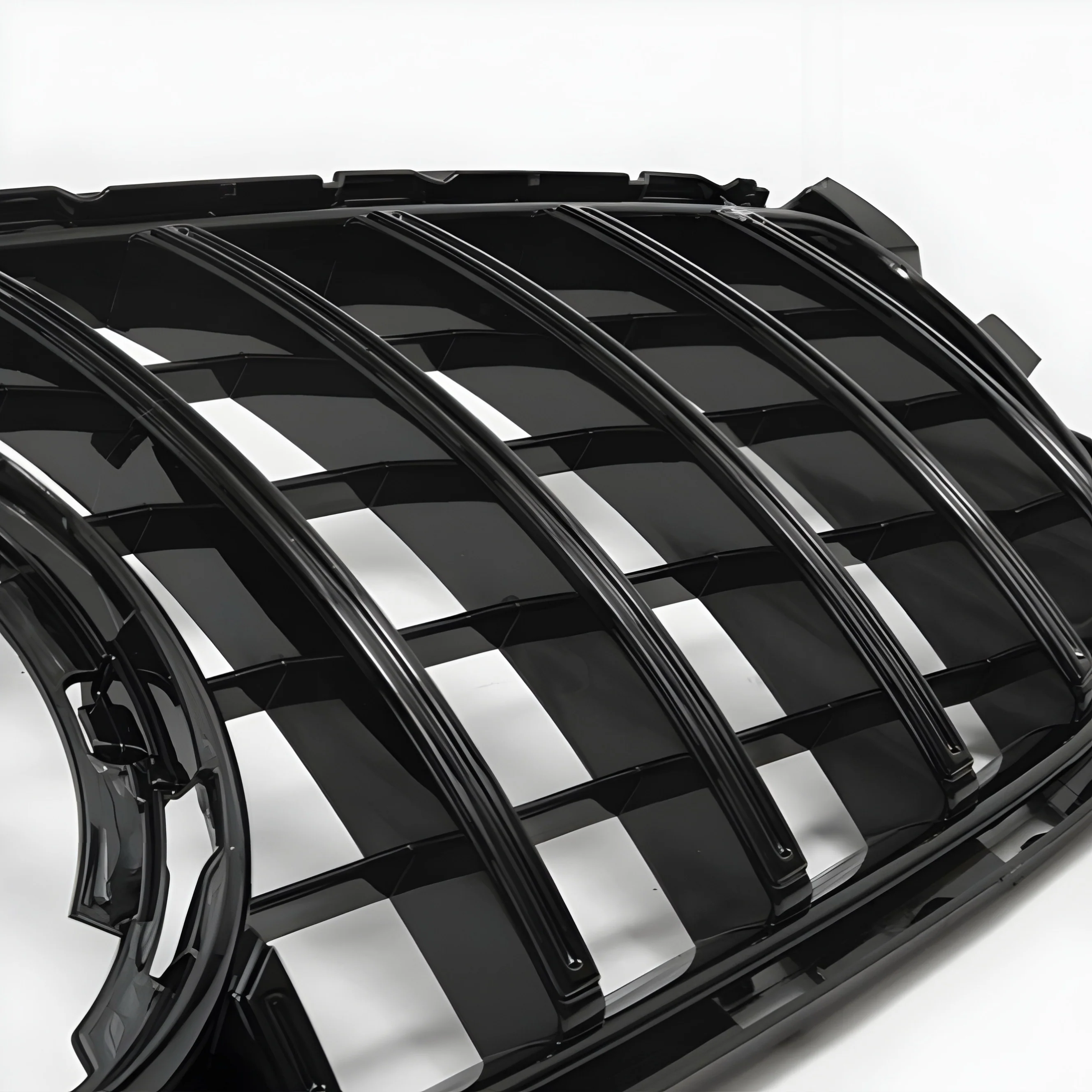 Mercedes A-Class W176 Gloss Black Panamericana Front Grille: 2015-18 Facelift - Image 4