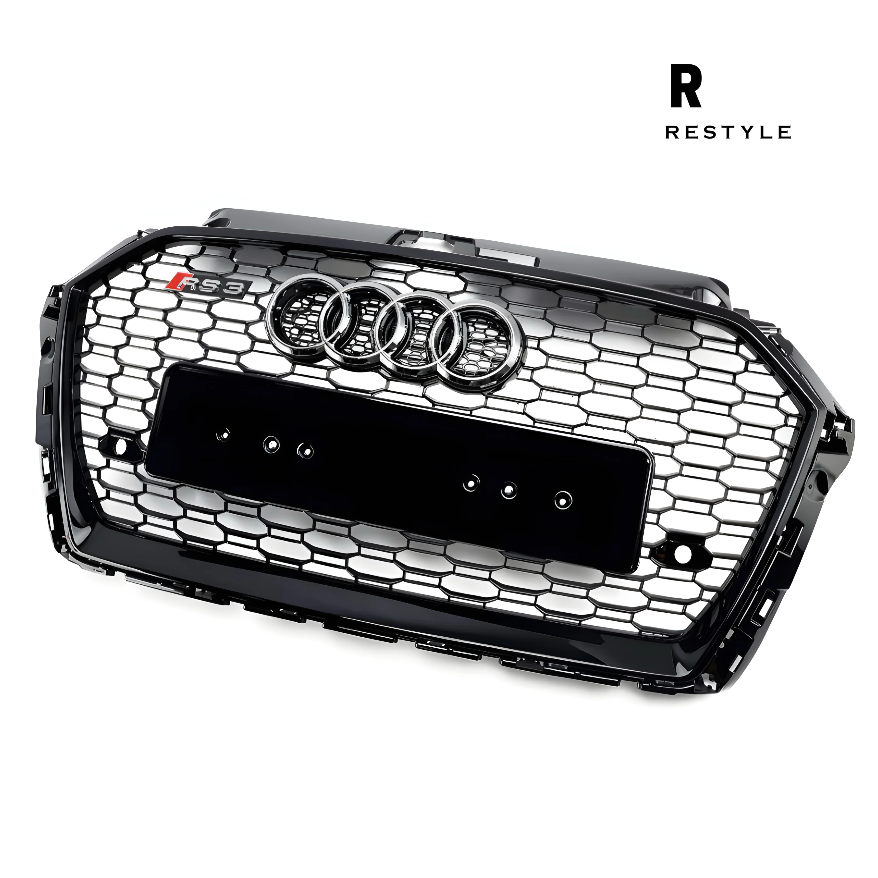 Audi A3/S3 8V Facelift RS3 Style Honeycomb Front Grille (2016–2019) - Image 6