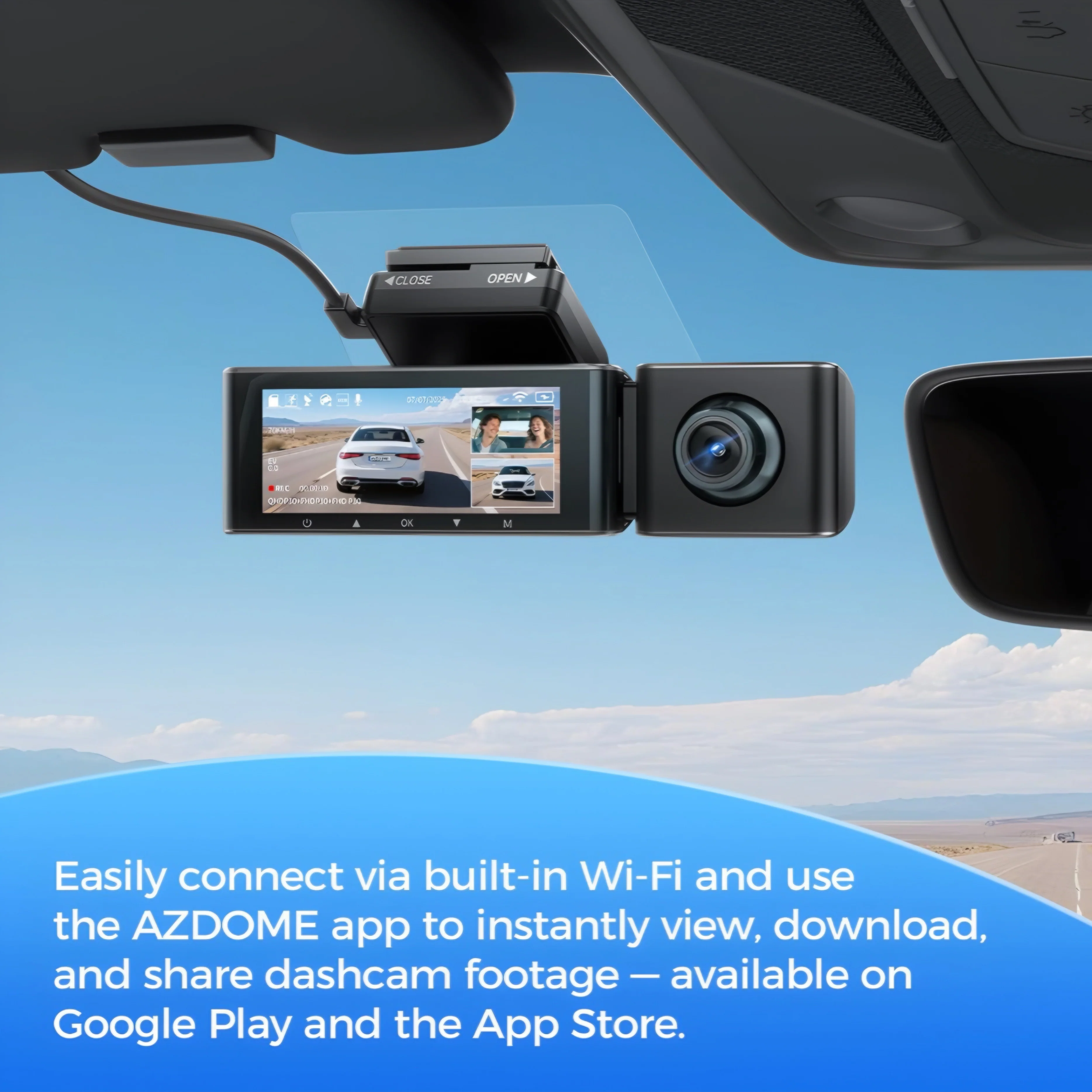 AZDOME 4K/2K/1080p 3-Channel Dash Cam - Image 3