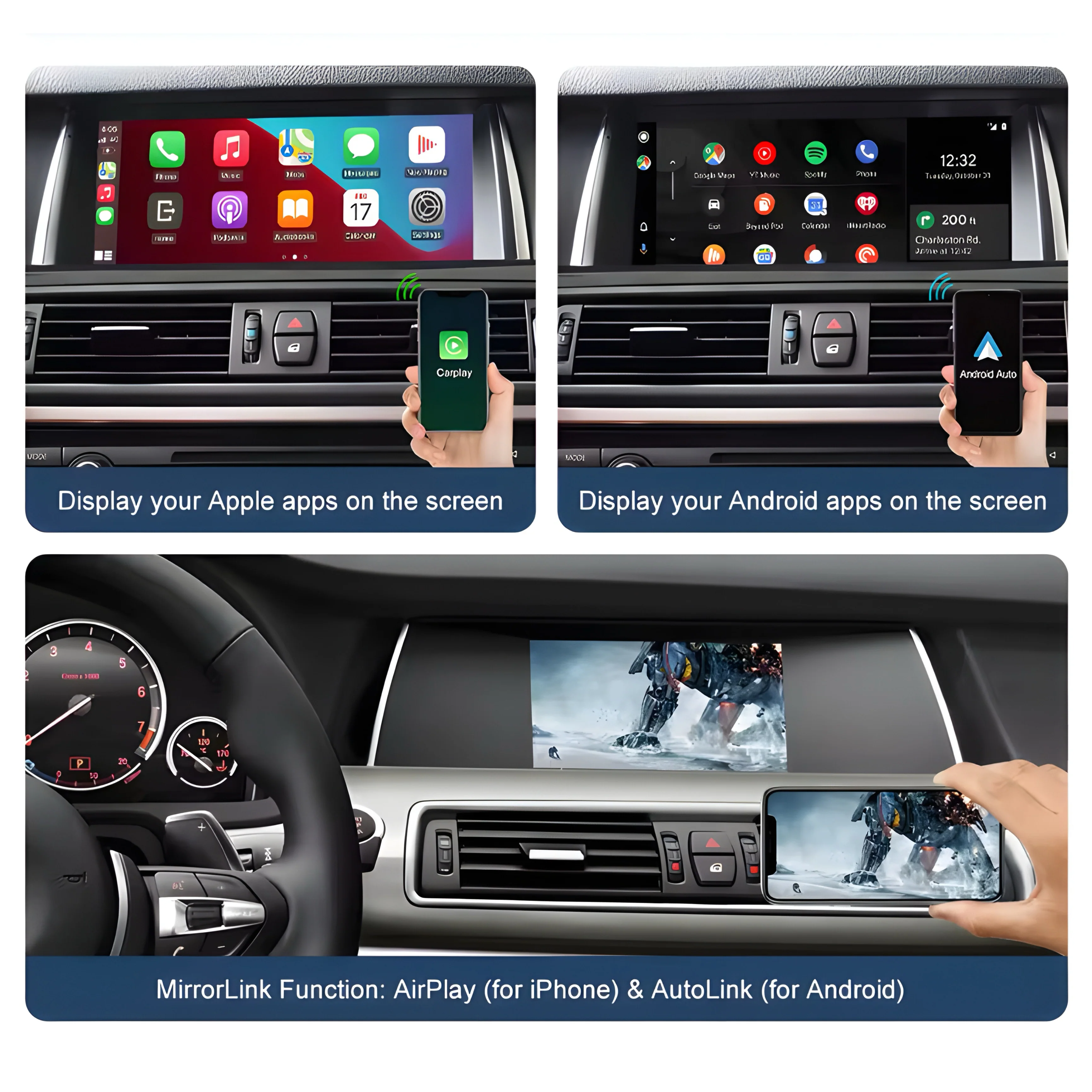 BMW CIC Wireless CarPlay & Android Auto Retrofit Unit - Image 4