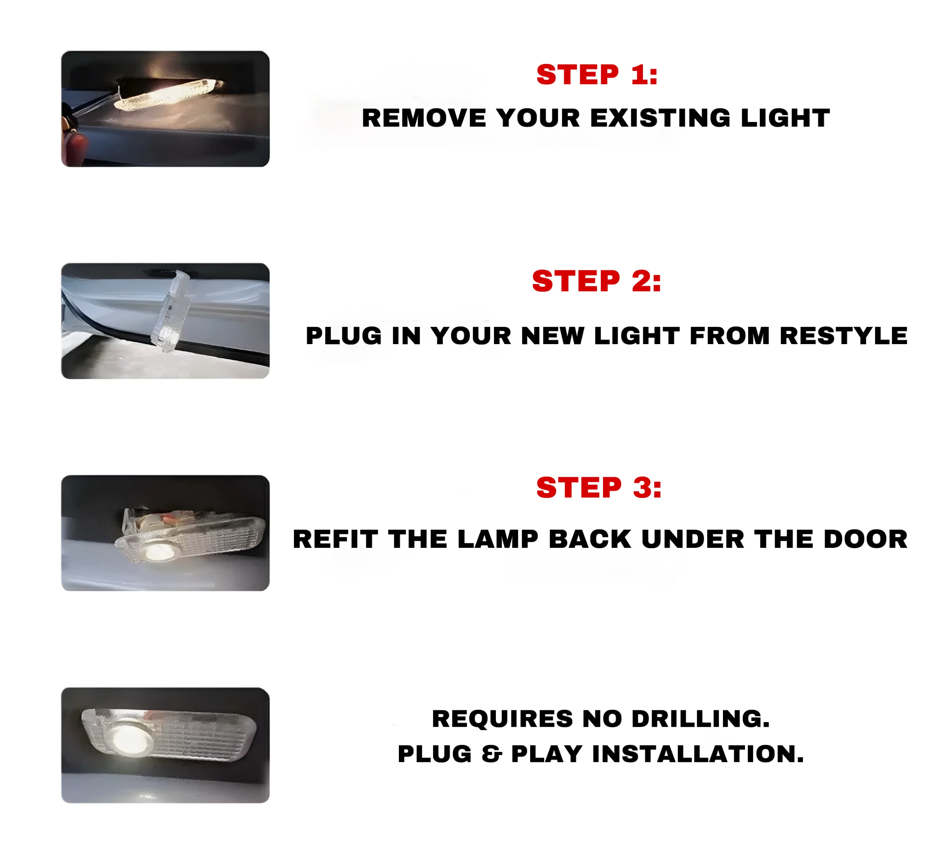 BMW 5 Series F10 (2010–2017) LED Door Puddle Lights - Image 4