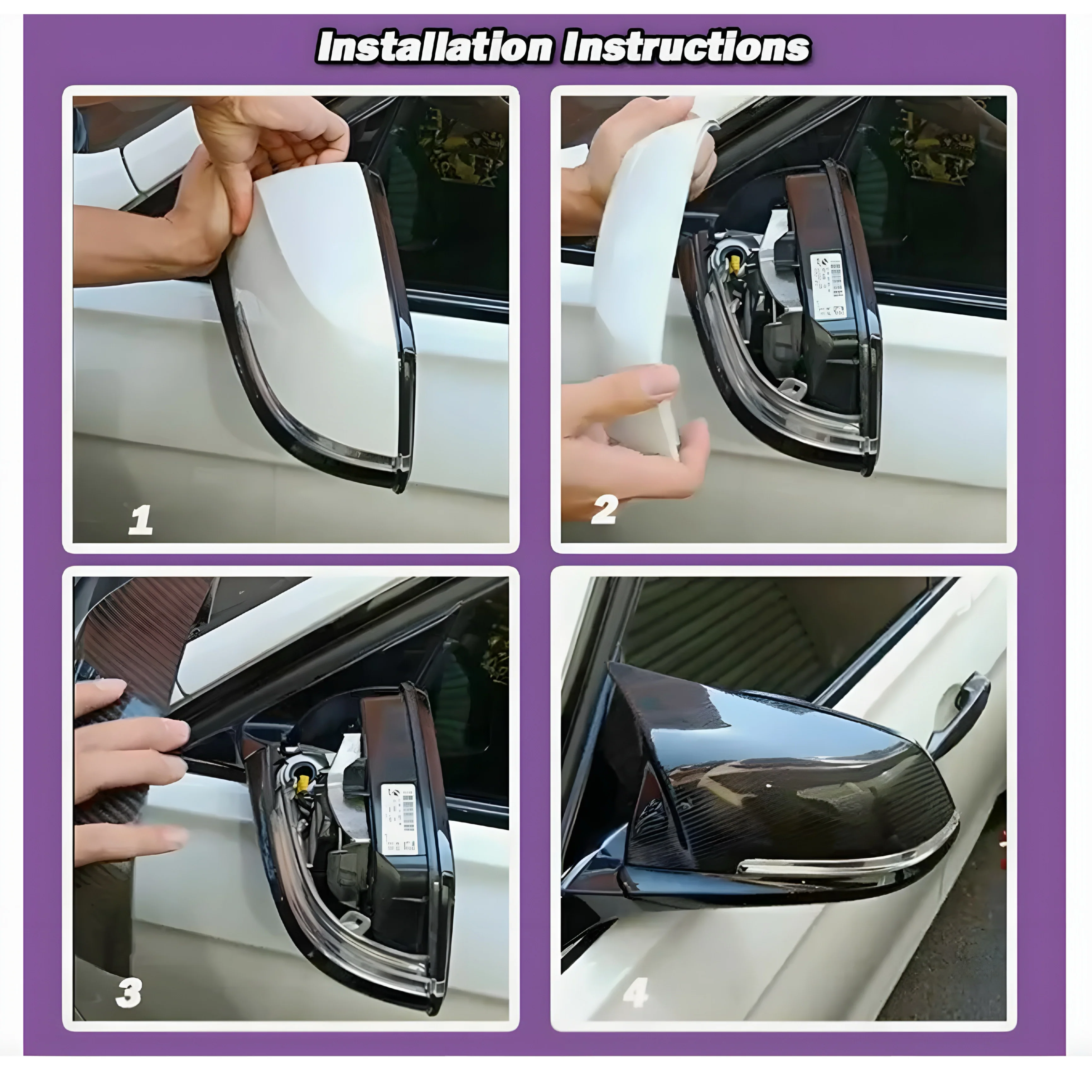 BMW 1 Series F20/F21 (2011–2019) Gloss Black Wing Mirror Covers - Image 5