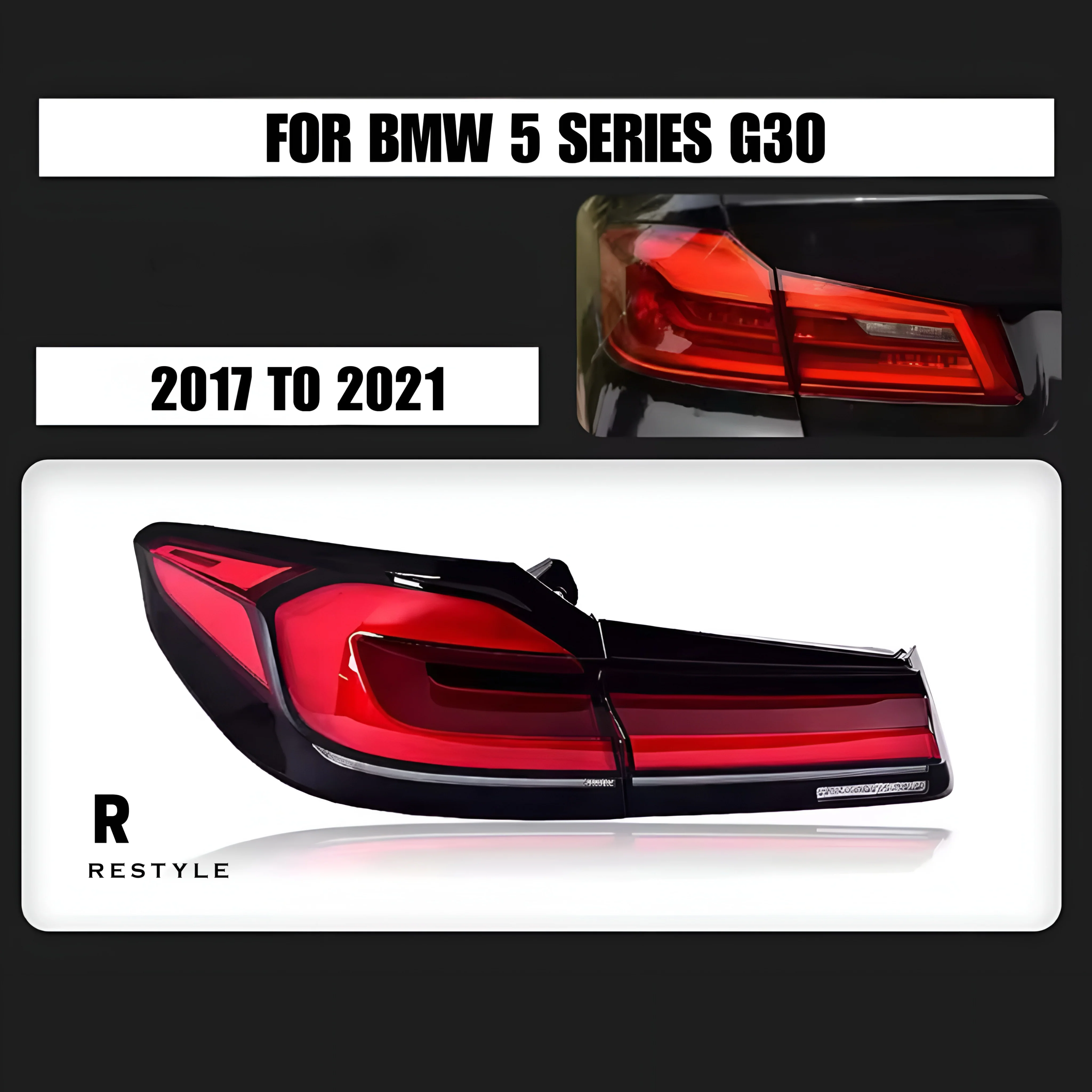 BMW 5 Series G30 LCI-Style LED Rear Lights Upgrade