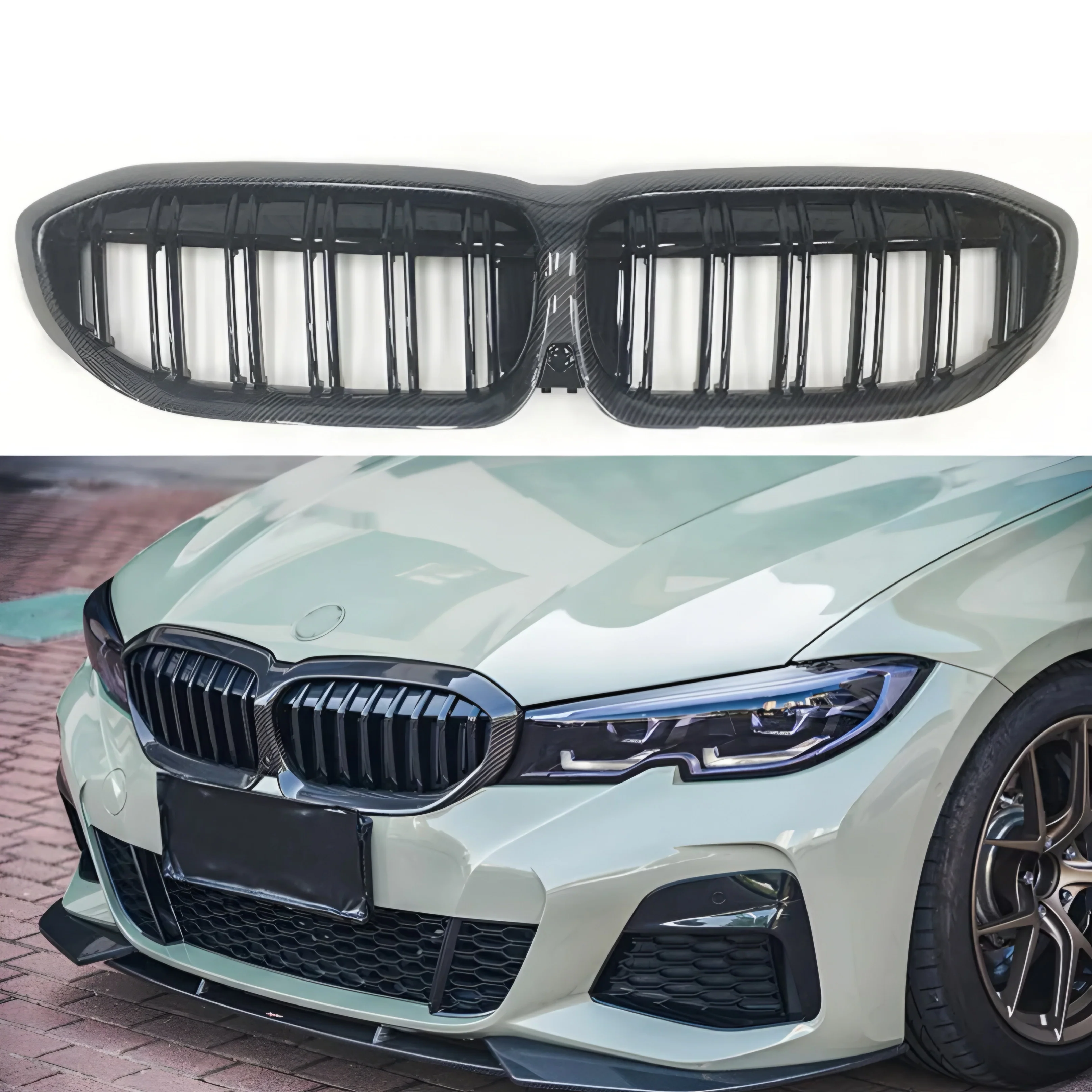 BMW G20/21 Carbon Fibre Front Grille - Image 4