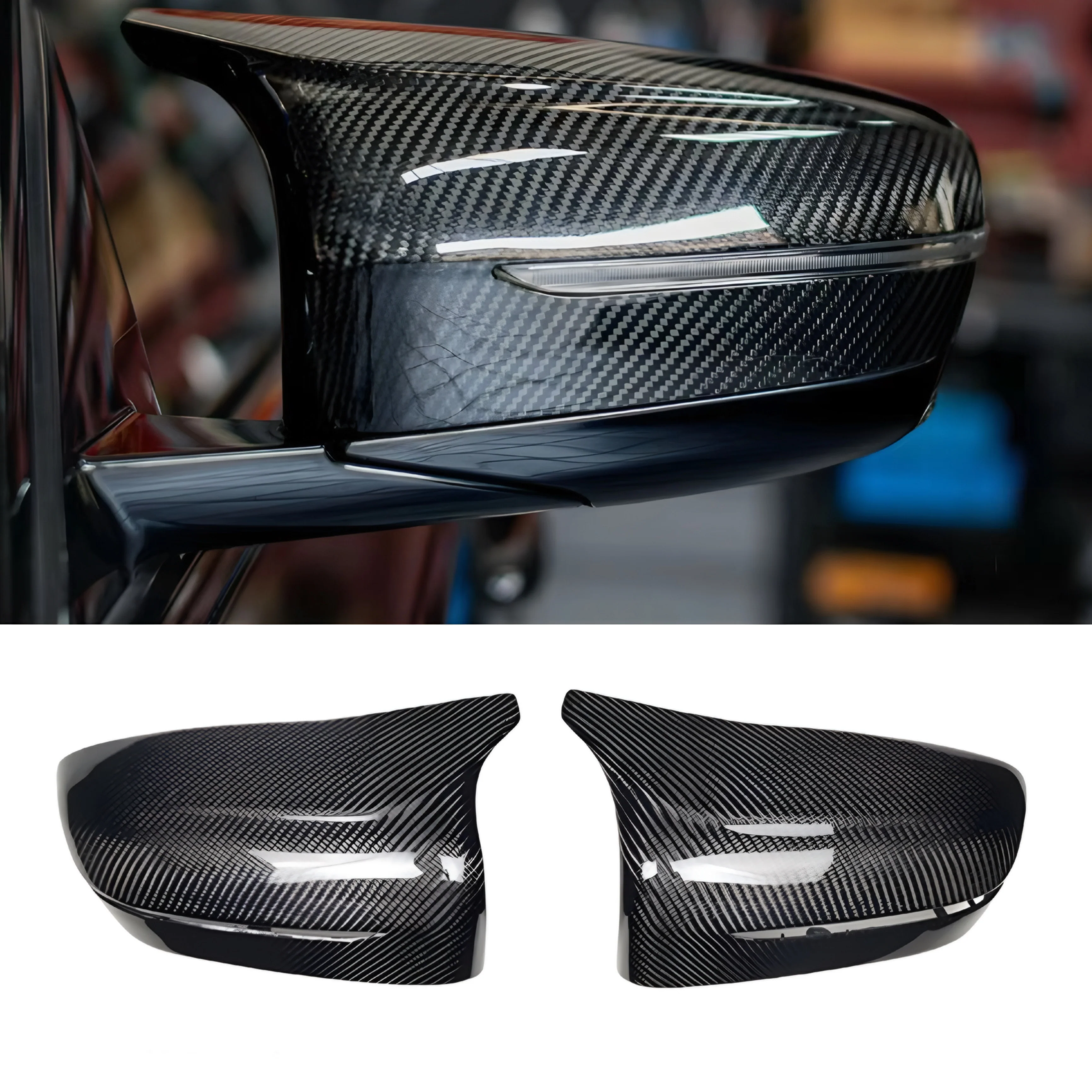 BMW M5 F90 Carbon Fibre Wing Mirrors - Image 3