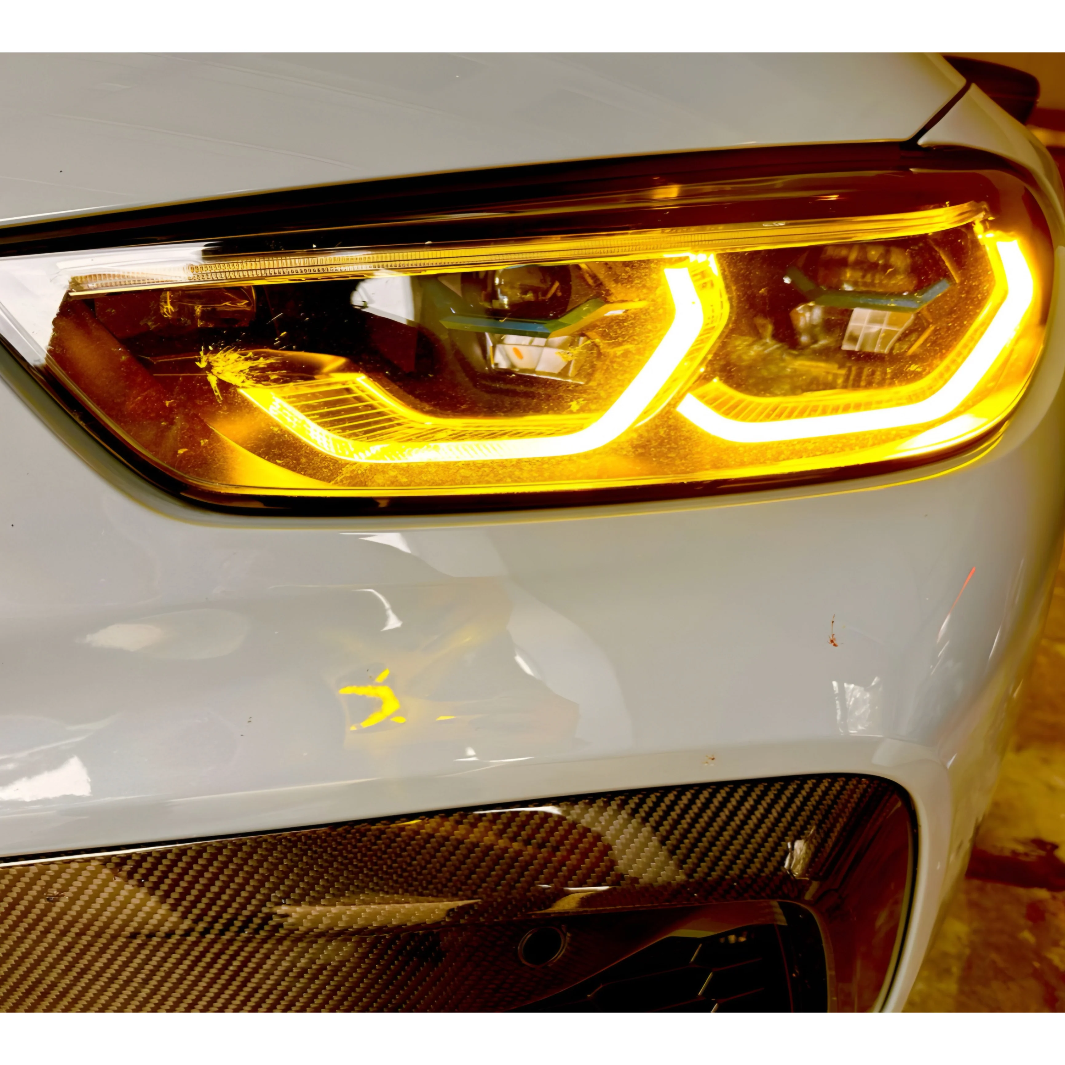 BMW M8 Yellow DRL Module Set (2019–2023) - Image 2