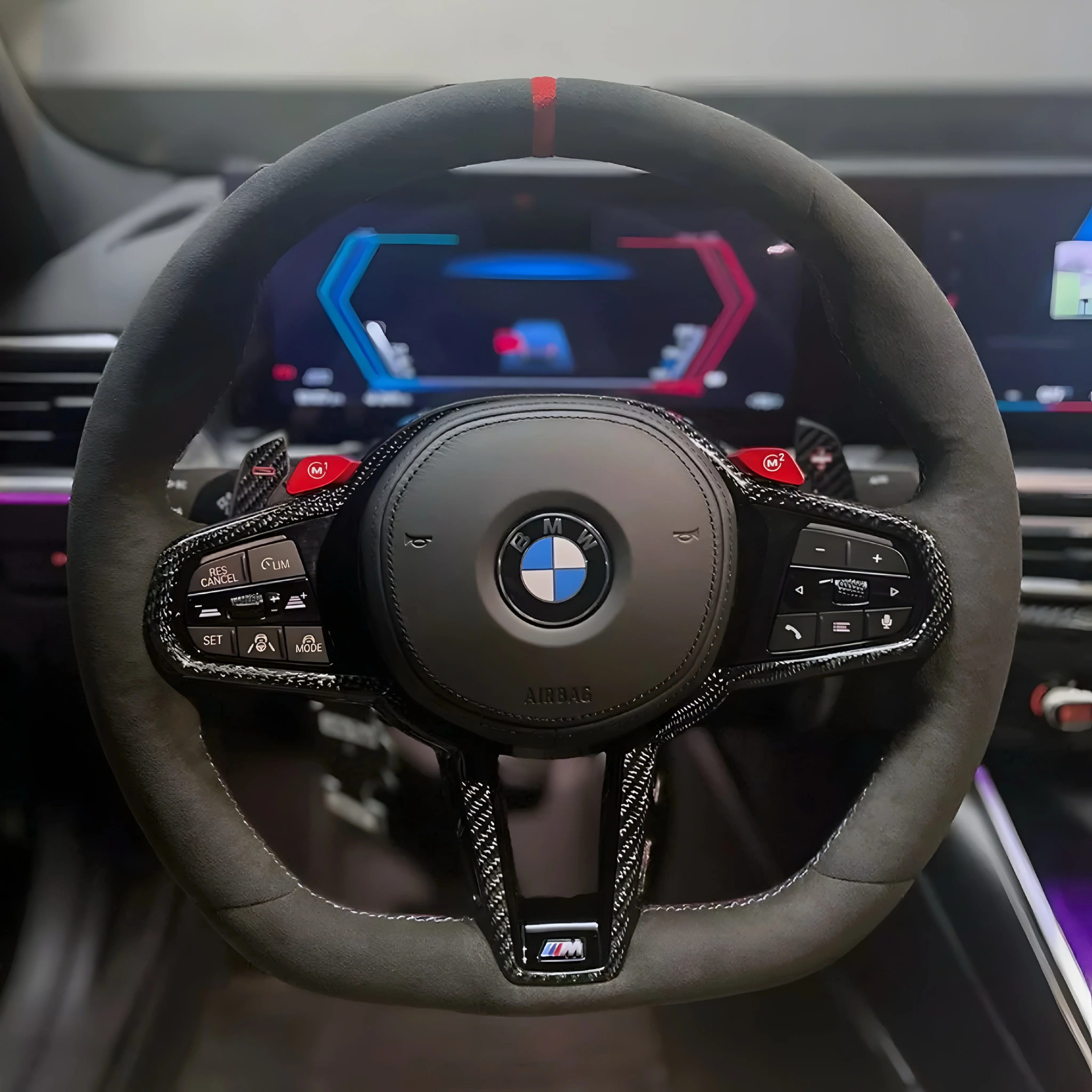 BMW G Series LCI-Style Alcantara Steering Wheel - Image 3