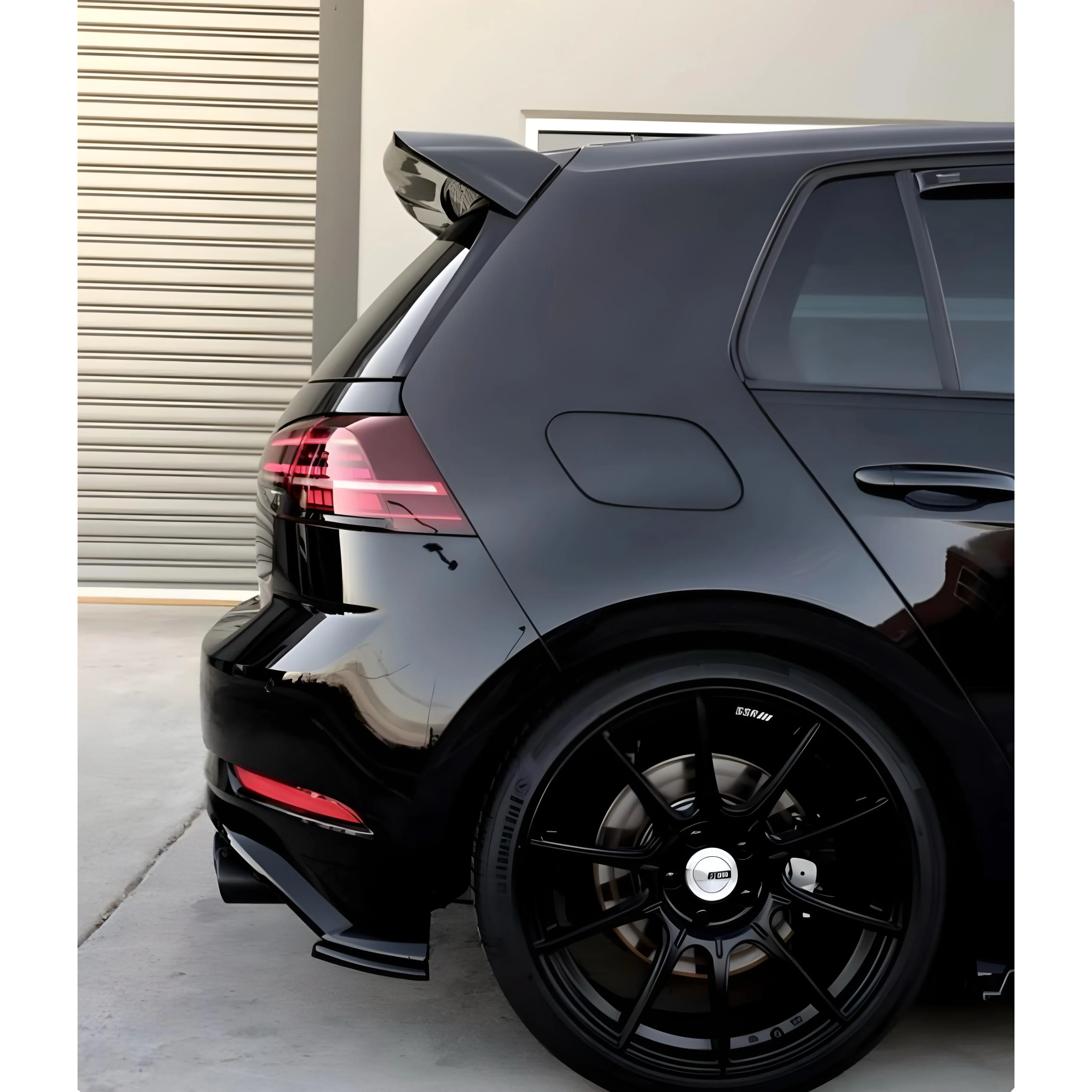 Volkswagen Golf MK7/MK7.5 (2013–2020) Osir Style Rear Spoiler – Gloss Black - Image 3
