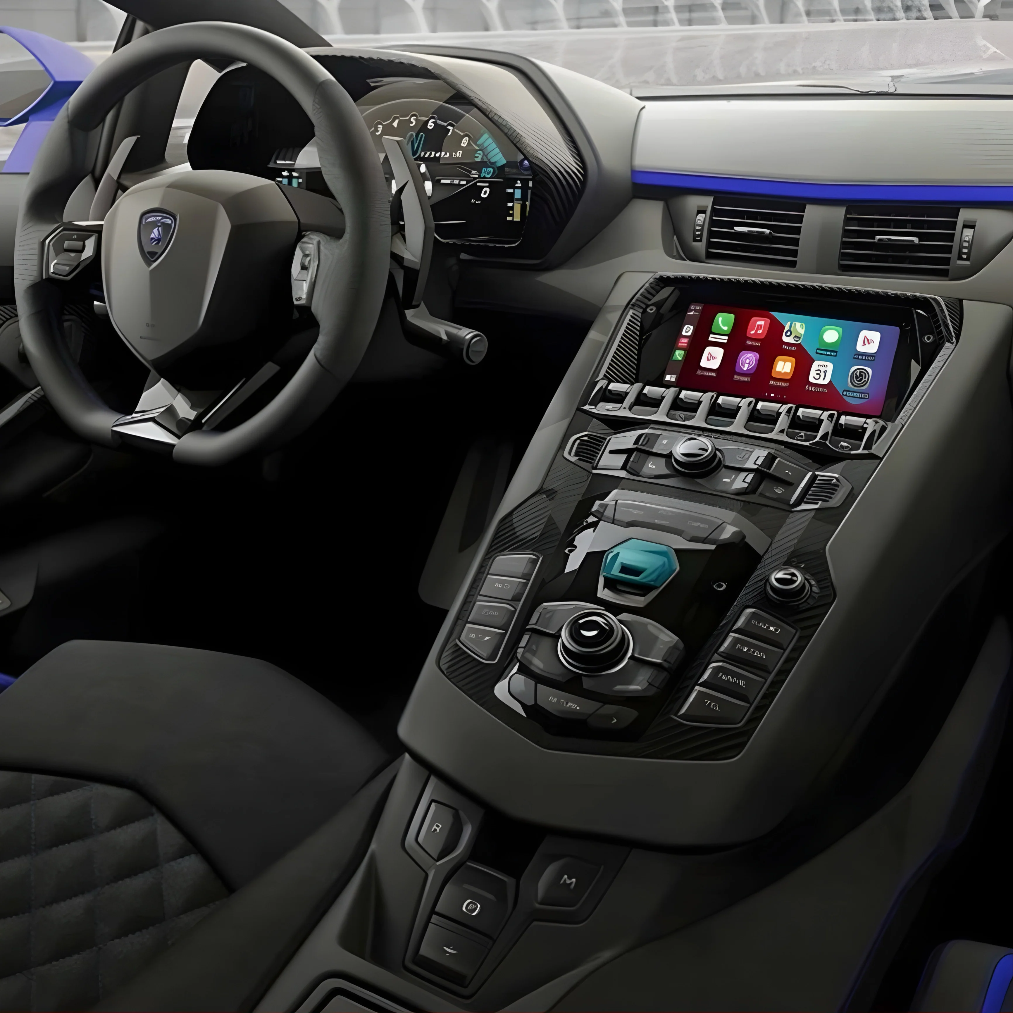 Lamborghini Aventador (2013–2019) Apple CarPlay & Android Auto Upgrade
