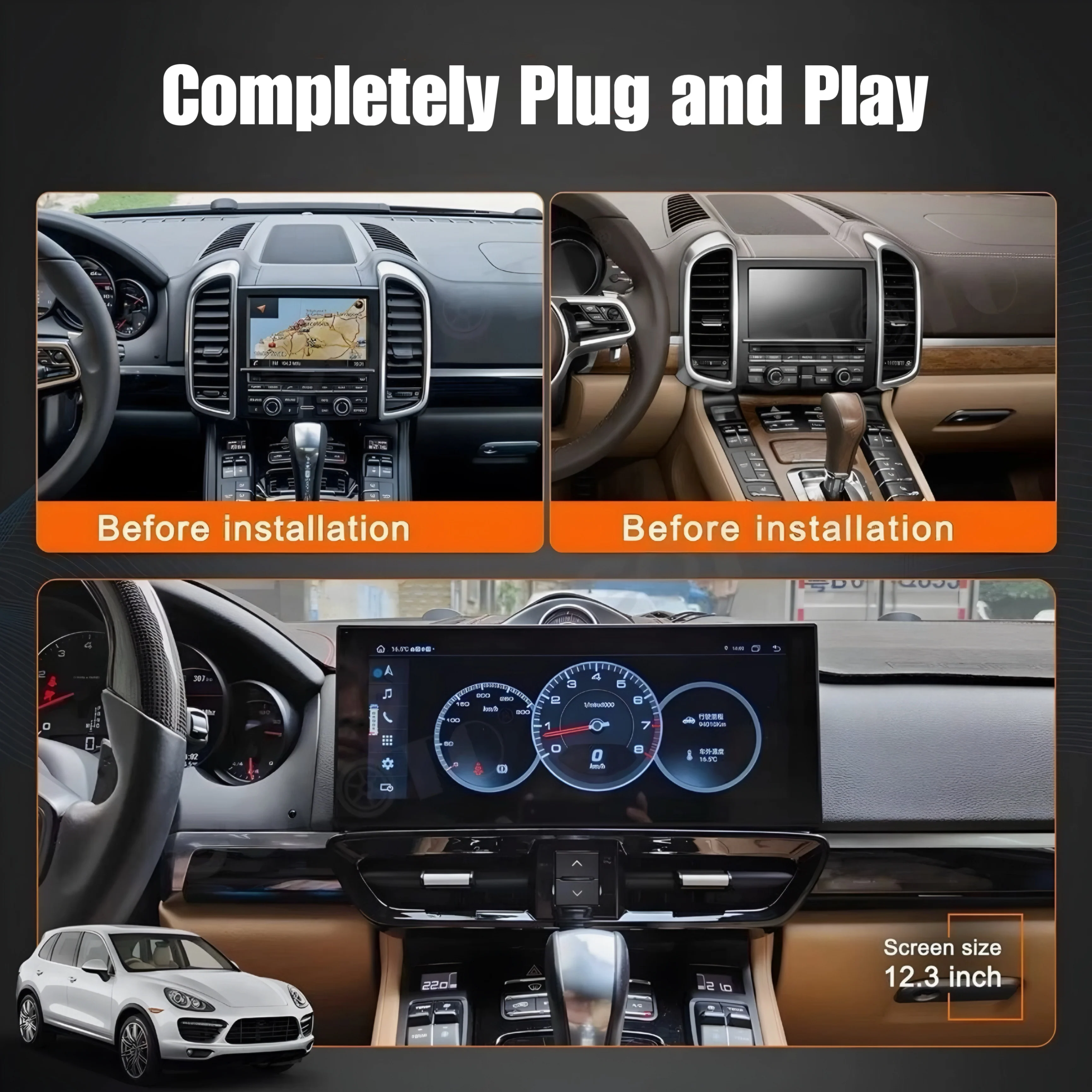 Porsche Cayenne 12.3" Screen Upgrade - Image 2