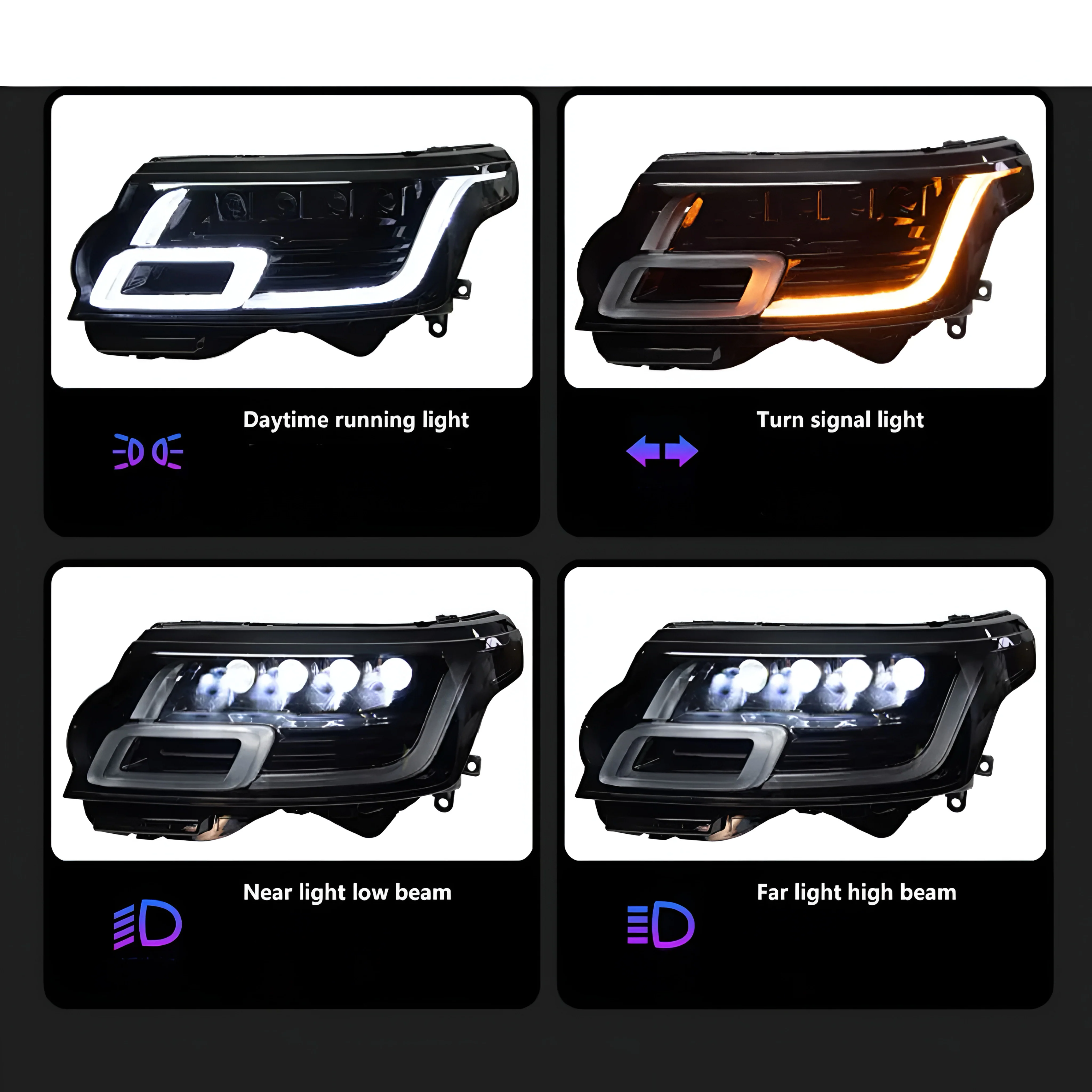 Range Rover Sport Facelift Headlights 13-18 - Image 6