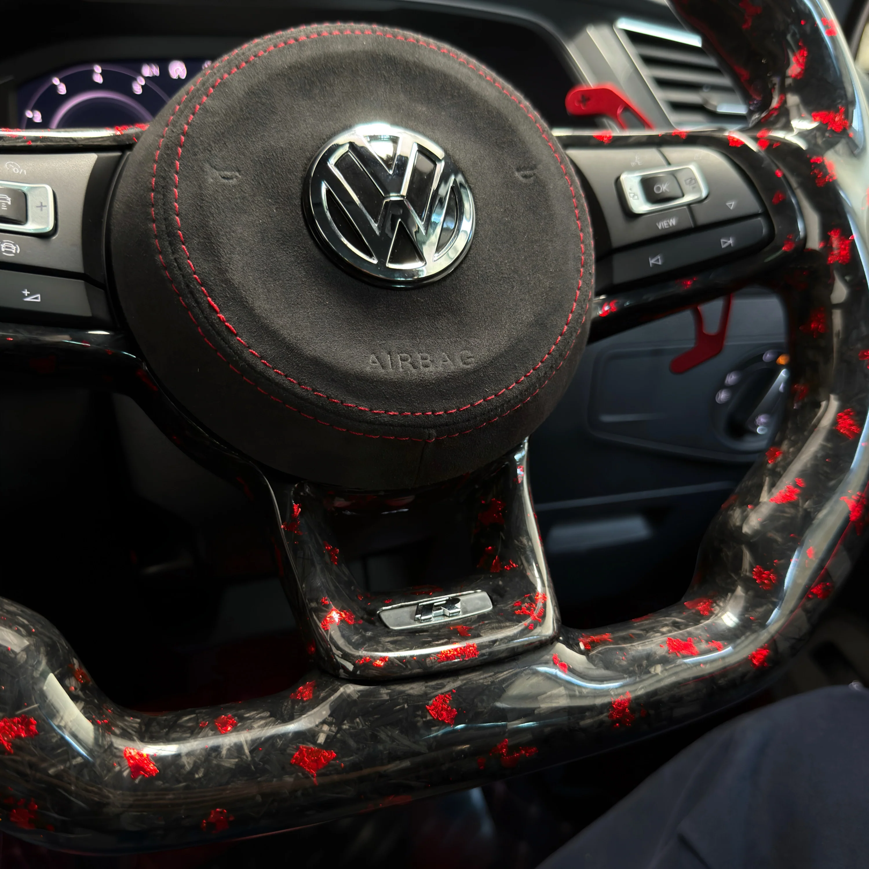Volkswagen Forged Carbon Steering Wheel - Image 5