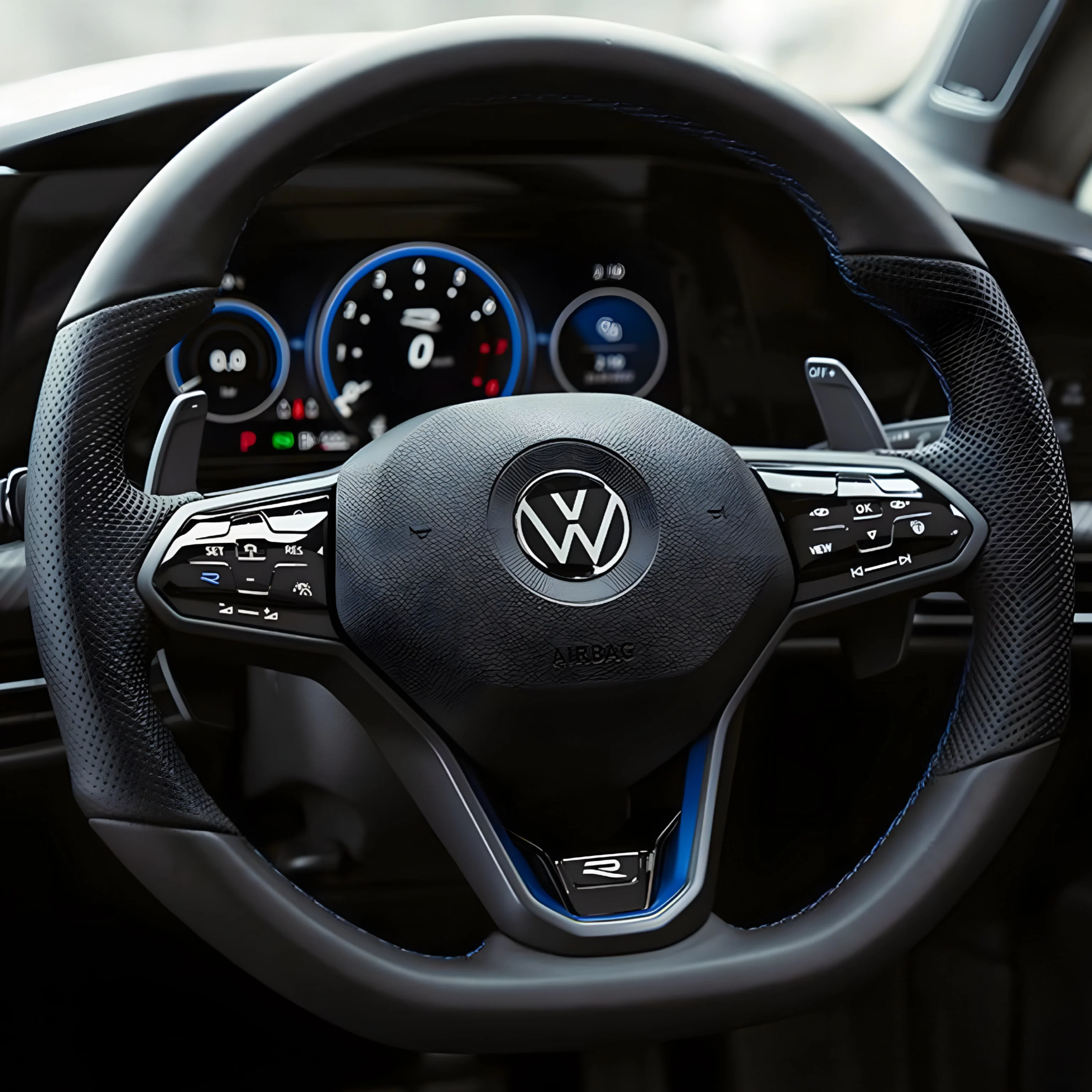 Volkswagen Golf MK8 R Style Steering Wheel – Flat Bottom - Image 4