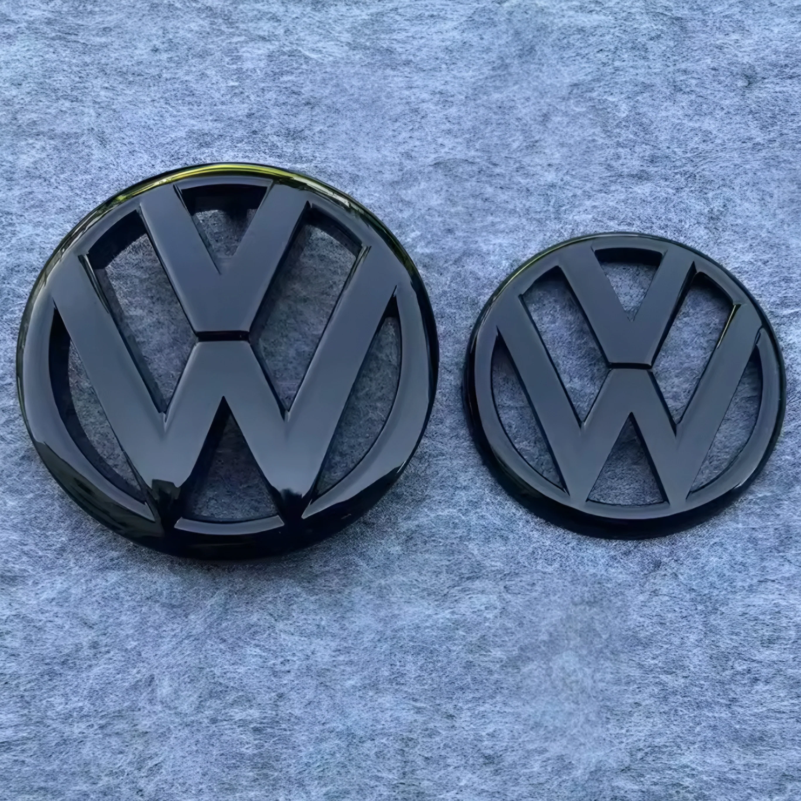 VW Golf MK7/MK7.5 Gloss Black Front & Rear Badge Set - Image 3