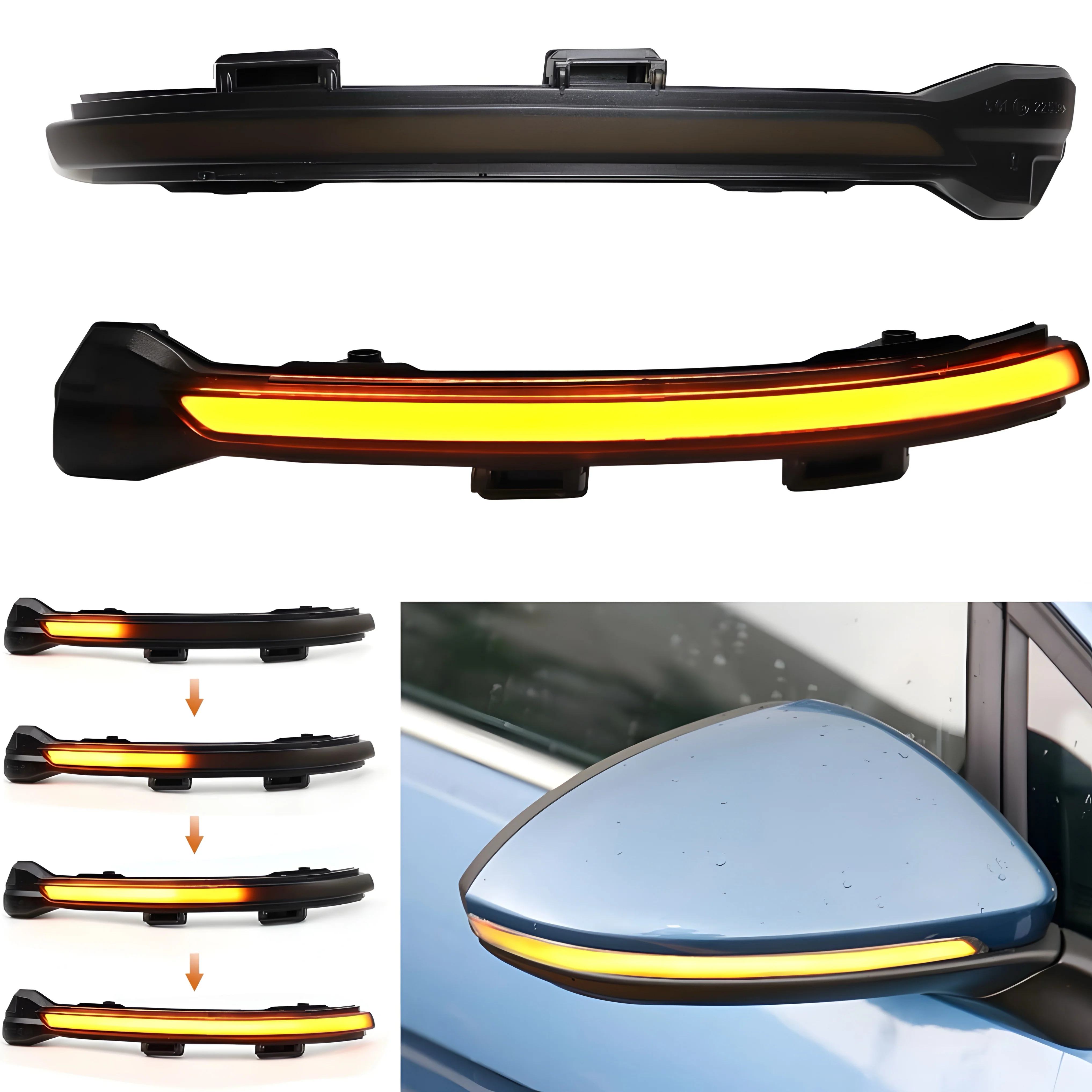 Volkswagen Golf MK7/MK7.5 Dynamic Sequential LED Indicators – Smoked - Image 3